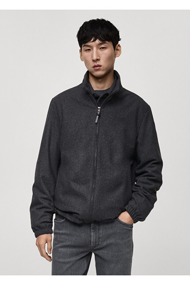 Anthrazitfarbene Herrenjacke 77005967 - 11