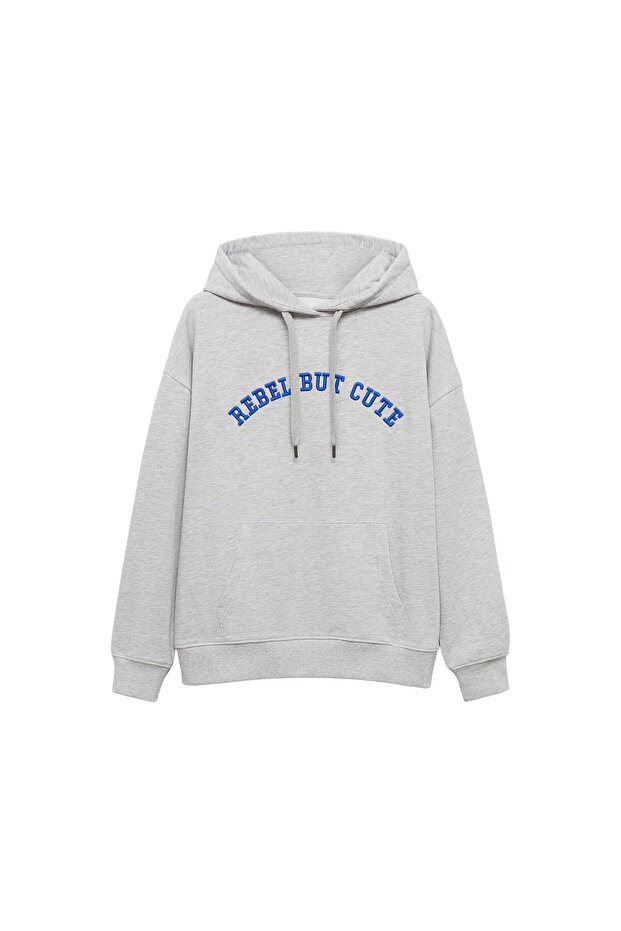 Hellgraues Mädchen-Sweatshirt 77044782 - 7