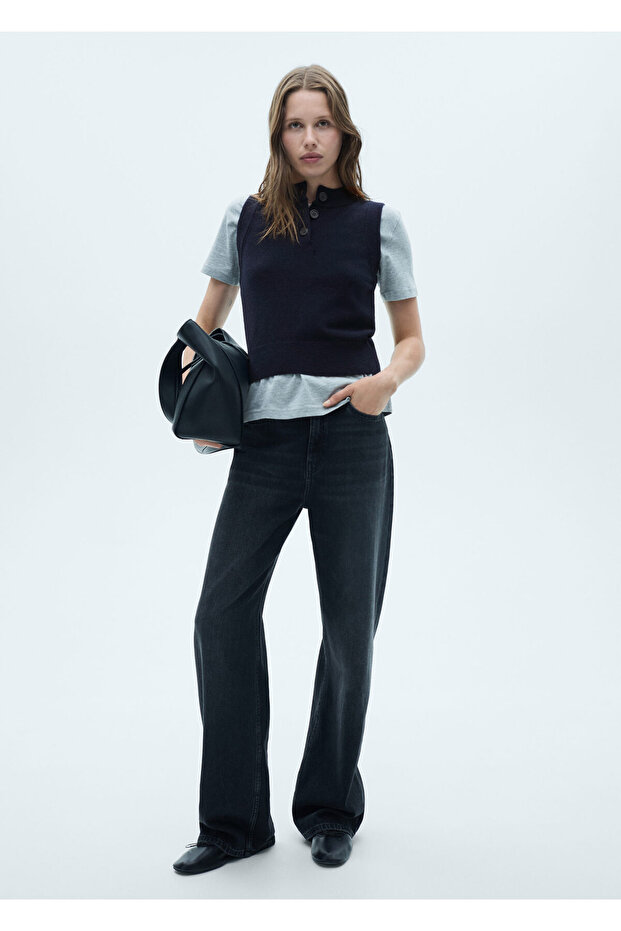 Navy Blue Women's Vest 77086722
