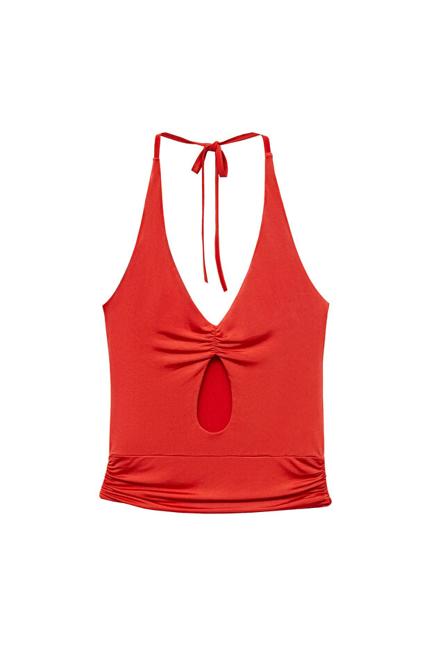 Rotes Damen-Bustier 77070625 - 5