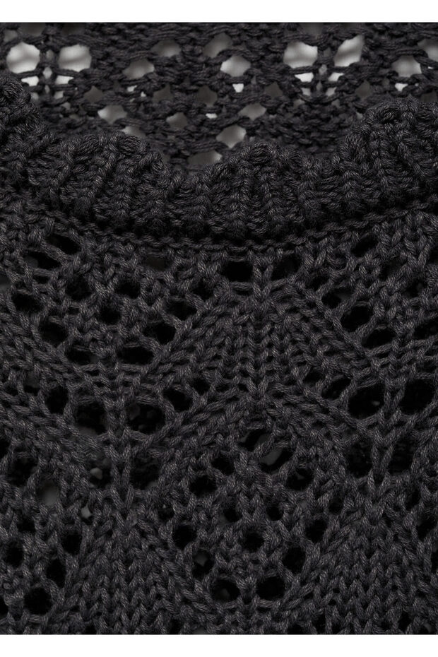 Anthrazitfarbener Mädchenpullover 77024044 - 9