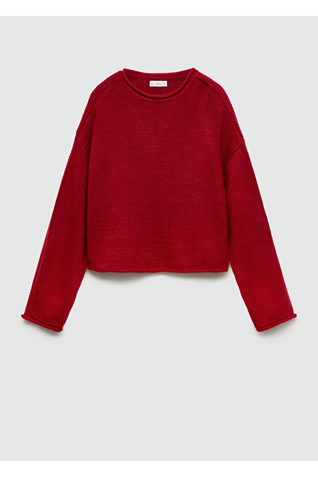 Roter Mädchenpullover 77055983 - 5