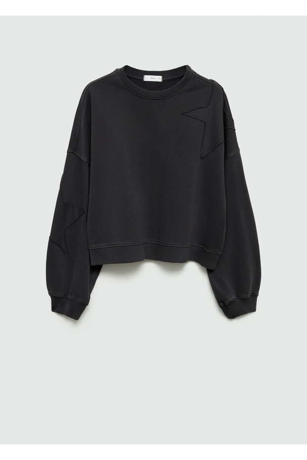 Anthrazitfarbenes Mädchen-Sweatshirt 77074046 - 5