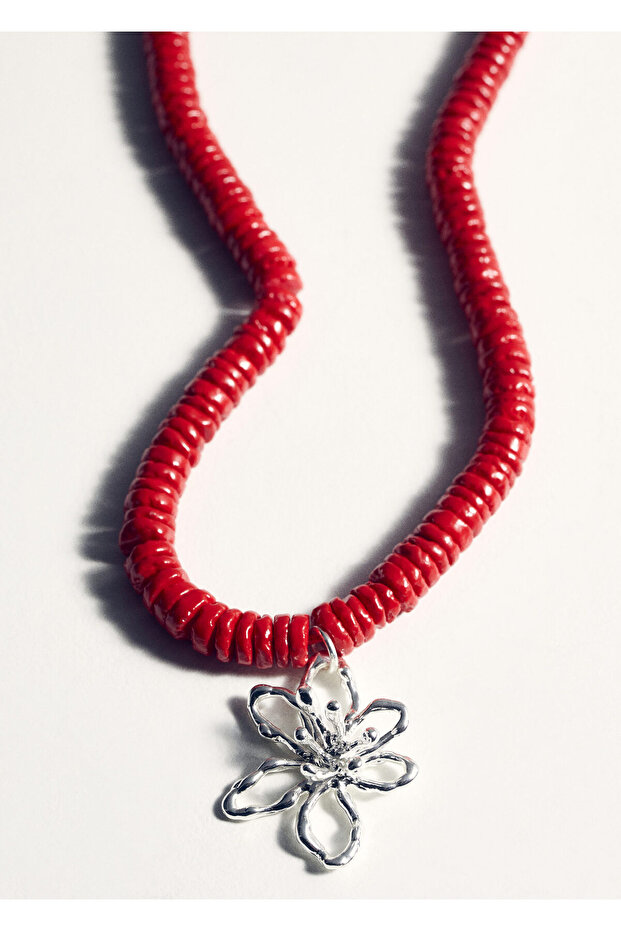 Kırmızı Kadın Kolye 77030638 - 5