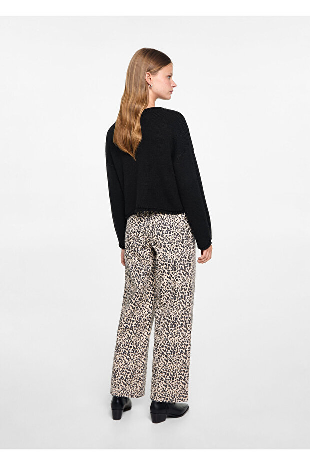 Schwarzer Mädchenpullover 77055983 - 3