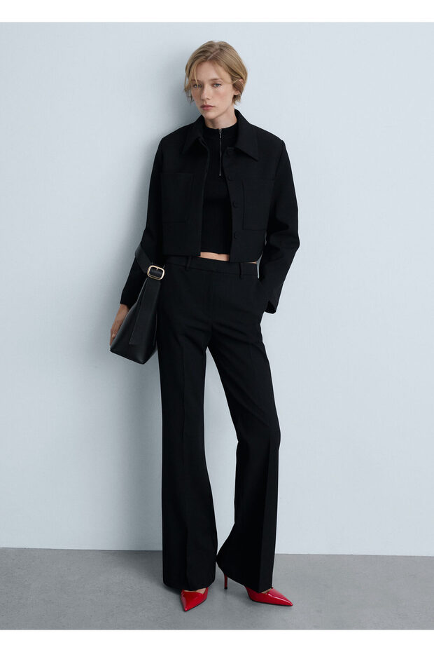 Siyah Kadın Ceket 77094763 - 9