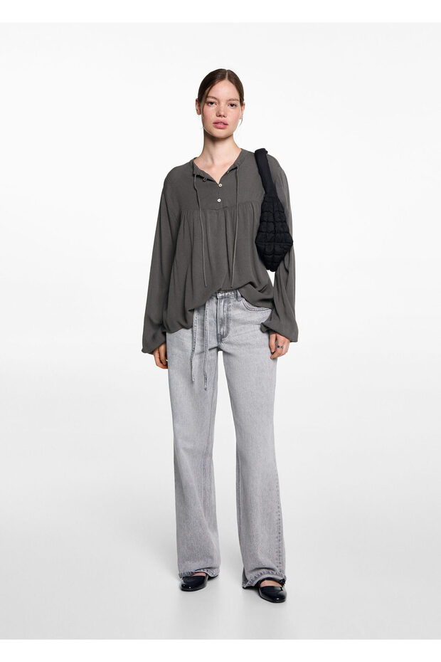 Graue Mädchenbluse 77064050 - 7