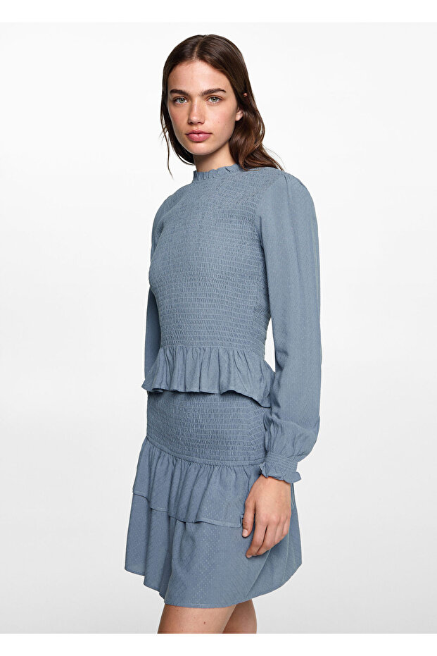 Plava bluza za devojčice 77044043 - 9