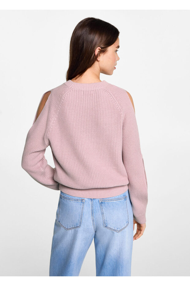 Hellrosa Mädchenpullover 77053290 - 3