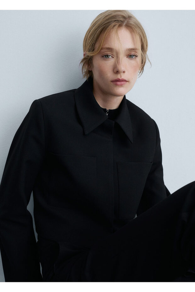 Siyah Kadın Ceket 77094763 - 1