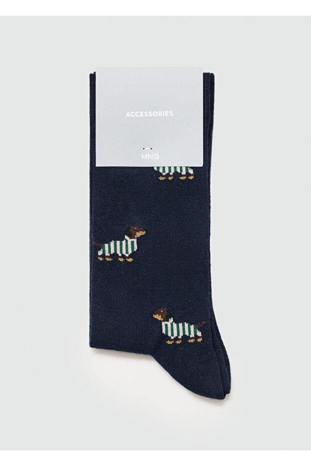 Lacivert Erkek Çorap 77044444 - 5