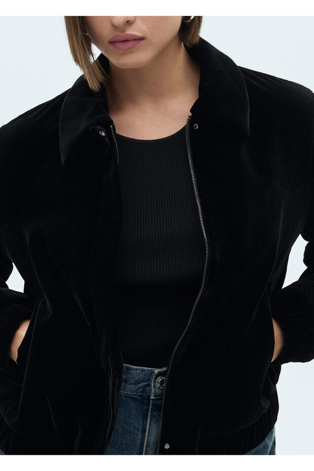 Siyah Kadın Ceket 77069237 - 6