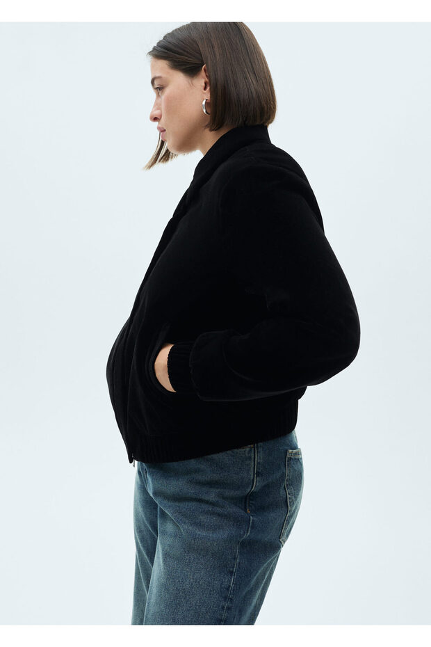 Siyah Kadın Ceket 77069237 - 7