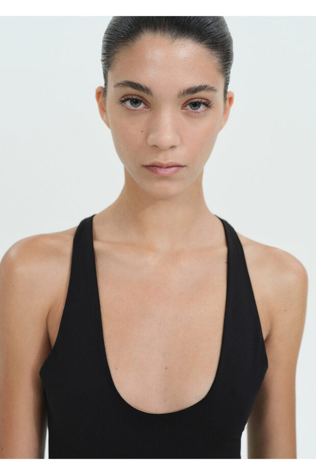 Siyah Kadın Body 77099074 - 3