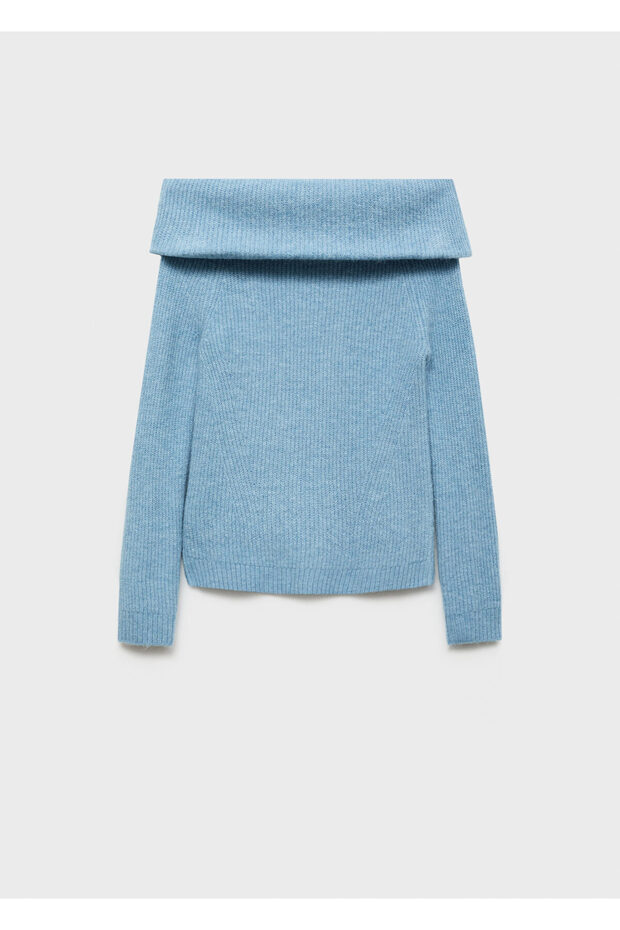 Himmelblauer Mädchenpullover 77026750 - 6