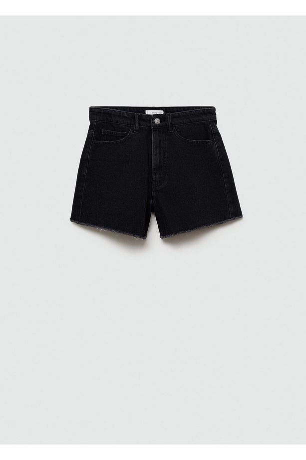 Siyah Denim Kız Çocuk Şort & Bermuda 77090639 - 3