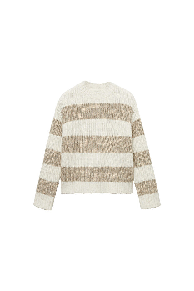 Beigefarbener Mädchenpullover 77066744 - 6