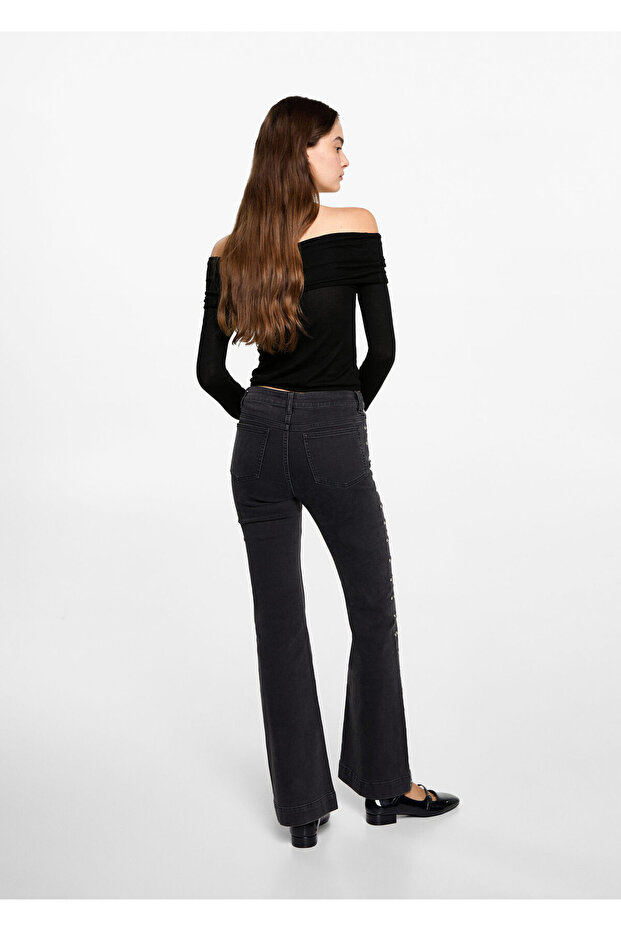 Schwarzer Mädchenpullover 77056738 - 6