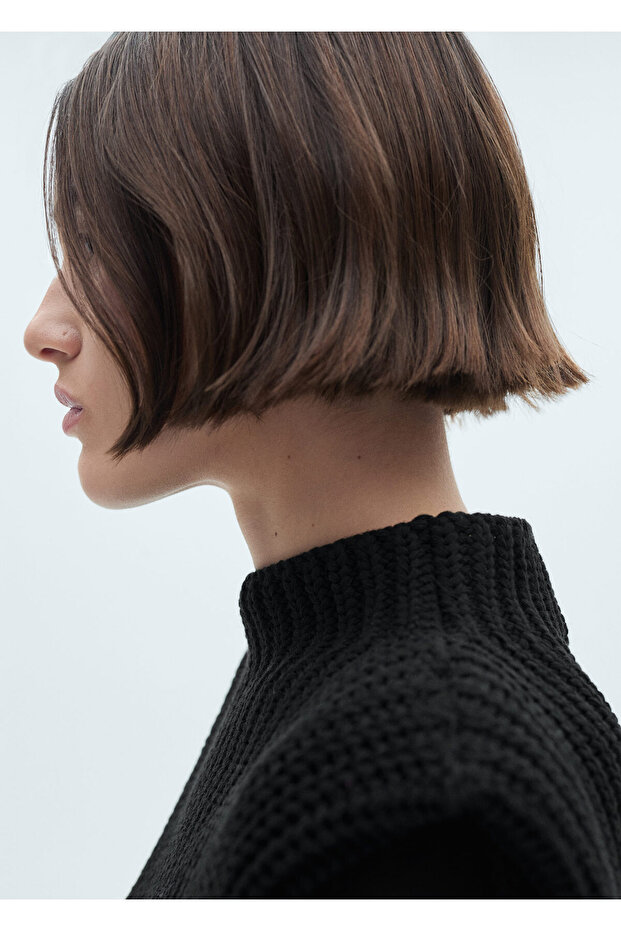 Siyah Kadın Yelek 77077660 - 4