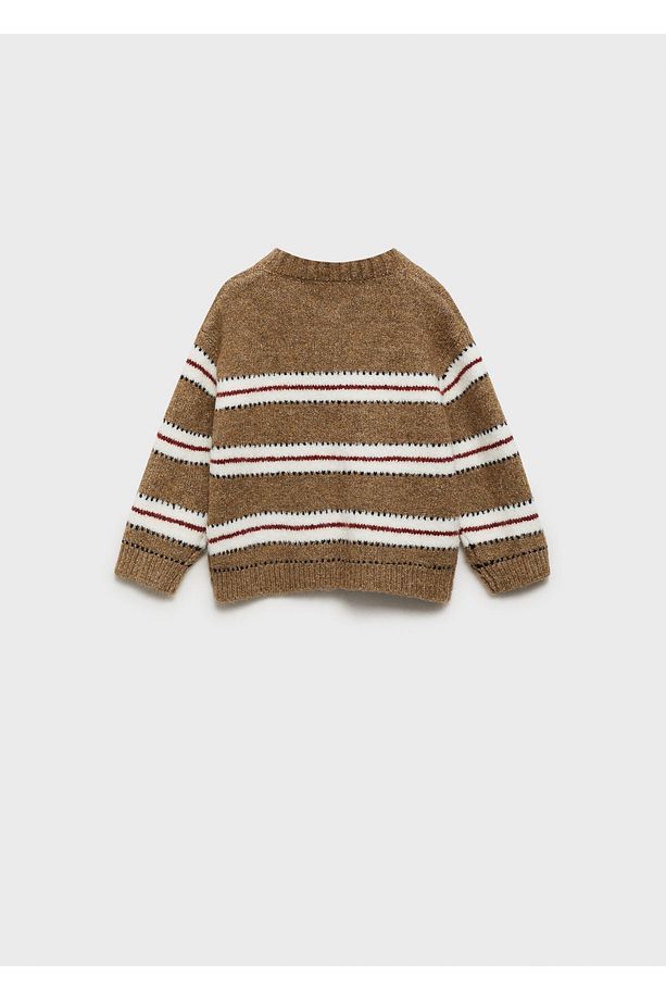 Erkek Bebek Koyu Camel Kazak - 6