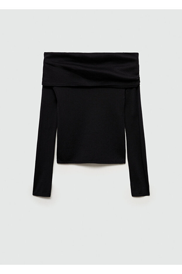 Schwarzer Mädchenpullover 77056738 - 5