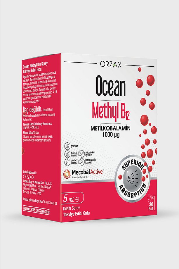 Methyl B12 Sprey - 1000 Mcg 5 ml - 1