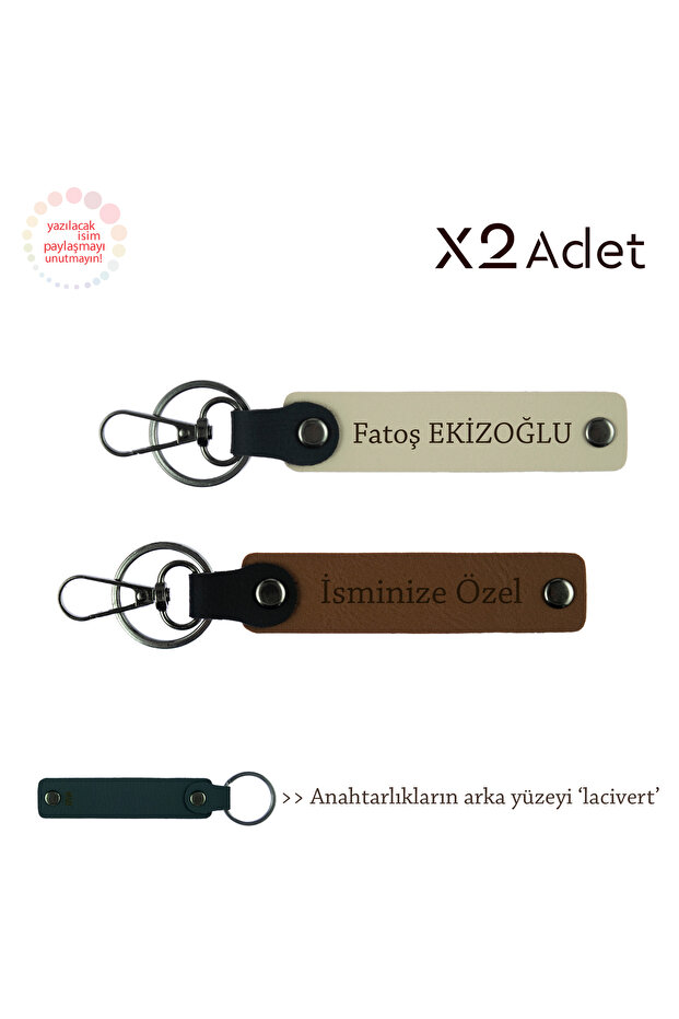 Team, a Brown-S Brown-Laci, Very Special Gift for a Close Friend, 2-Piece Keychain with First Name and Last Name Written
