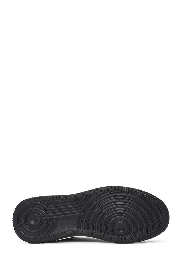 Erkek Gri Bağcıklı Kalın Tabanlı Nubuk Deri Sneaker 25SFD6110V3 - 4
