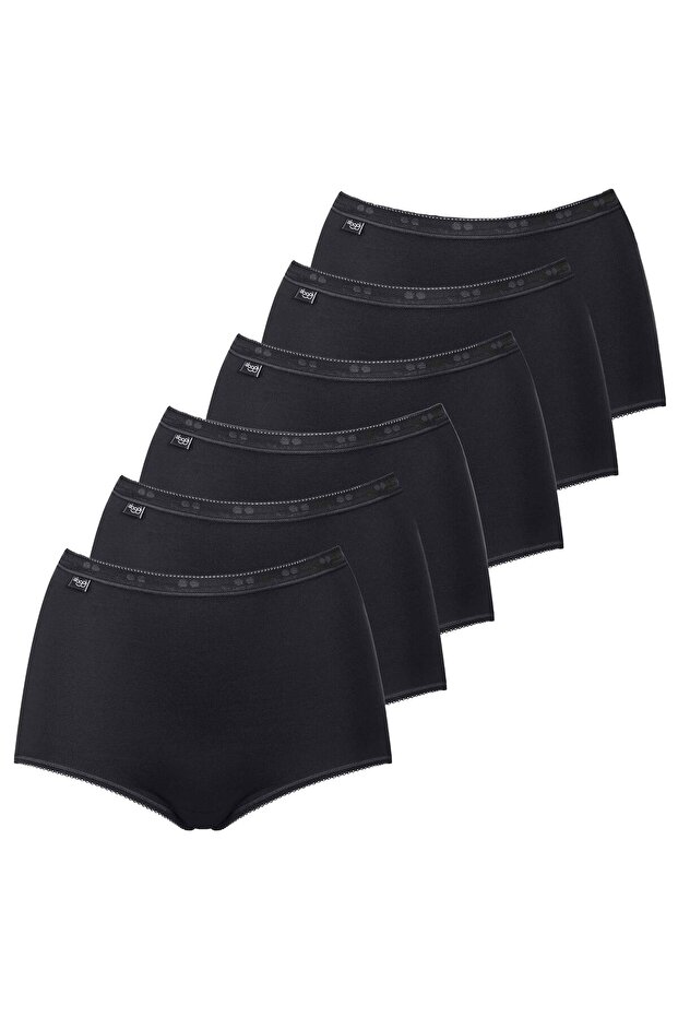 Damen Slip Maxi, 6er Pack - Basic+, einfarbig - 1