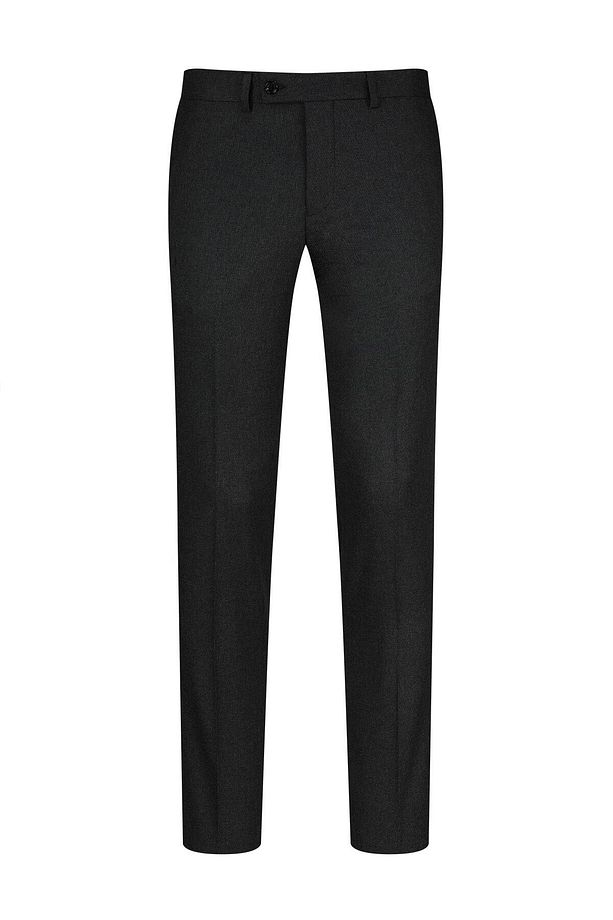 Antrasit Regular Fit Yandan Cepli Kumaş Pantolon - 1