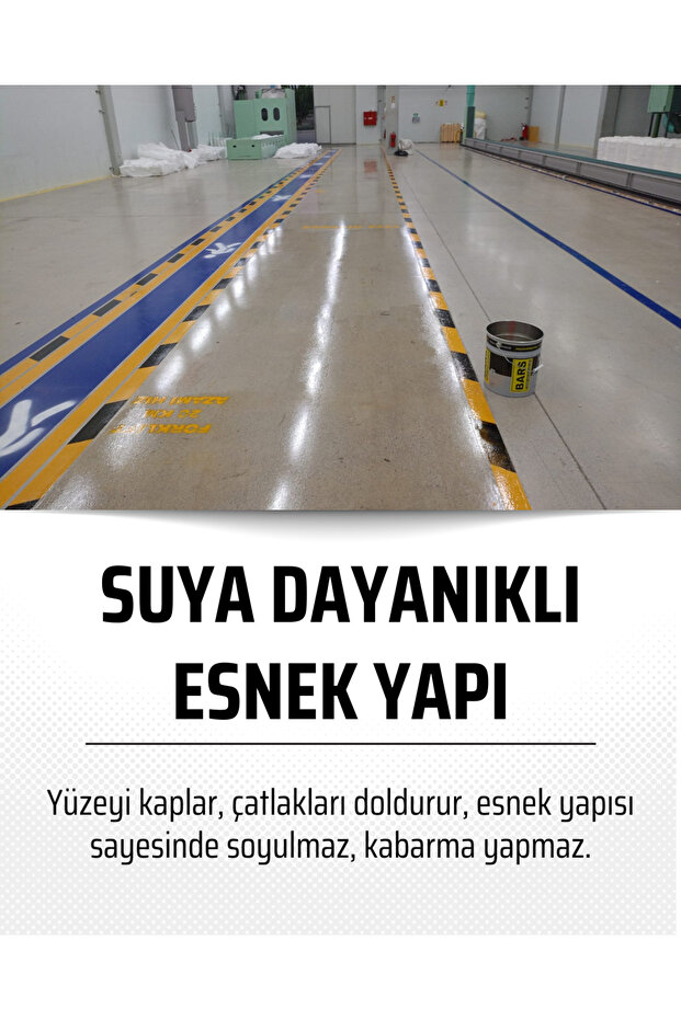 Zemin Boyası, Iç Dış Mekan Uygun, Yüksek Aşınma Direnci, Geniş Renk Seçeneği - Ral:7040 - 5