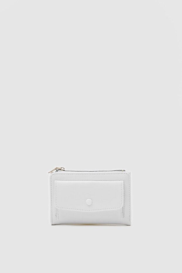 Pine Cüzdan Beyaz - 1