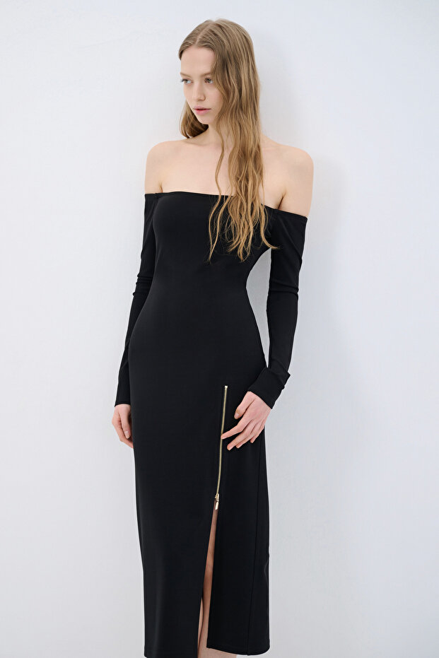 Fermuarlı Elbise - 3