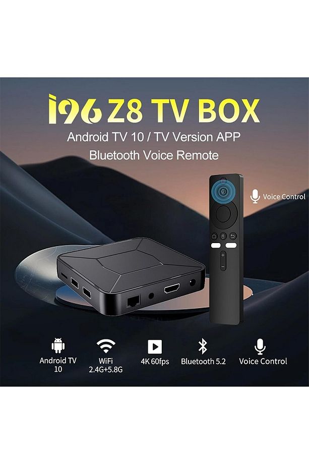 96 Z8 artı Android12 akıllı TV kutusu Wi-Fi Allwinner H618 2.4GHz + 5GHz + BT5.2 100M LAN 2 + 16G - 5