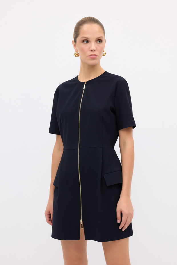 Fermuarlı Elbise - 1