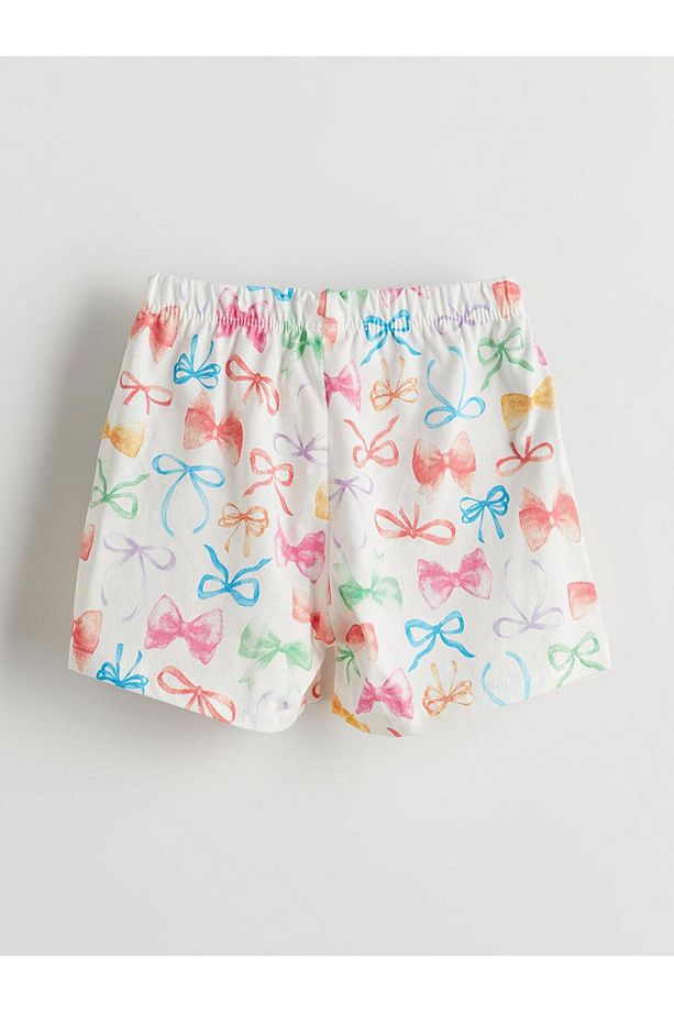 Kurdele Detaylı Kız Çocuk Şortlu Pijama Takımı (S5) - 5