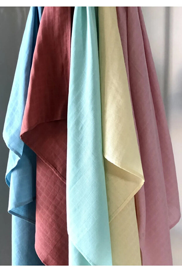 Müslin Battaniye Emzirme Ve Çok Amaçlı Müslin Örtü desenli %100 Pamuk - 3