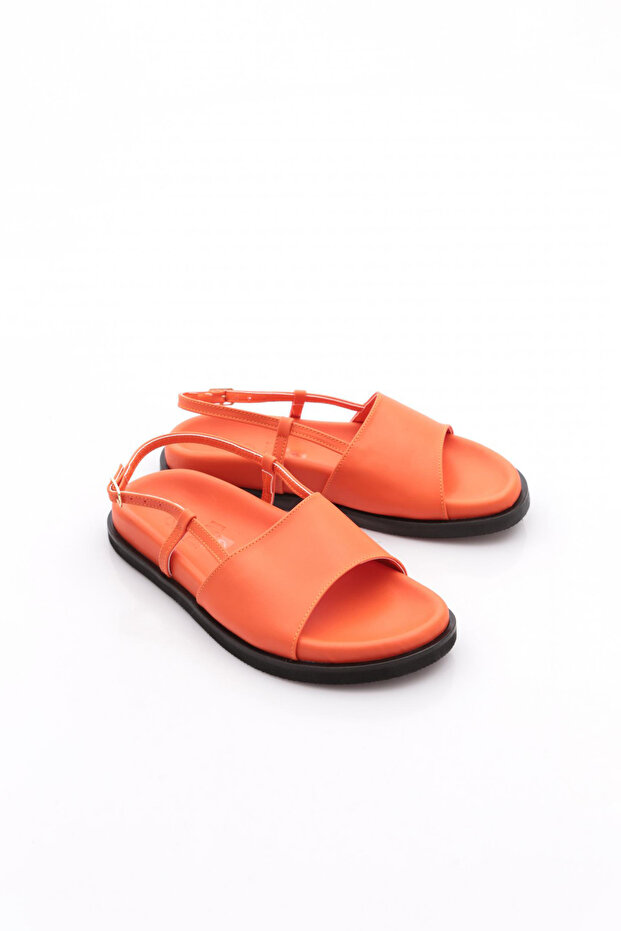 3015 Kadin Kalin Bantli Sandalet - 2