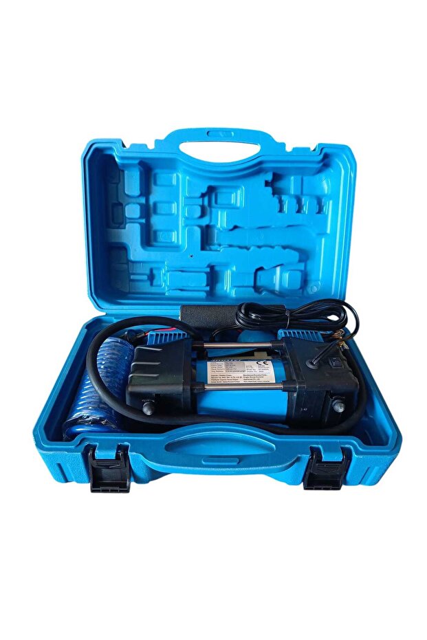 Arac Kompresoru çİFT Pıston 150 Psı 12 Volt Ergonomik Çantalı - 2