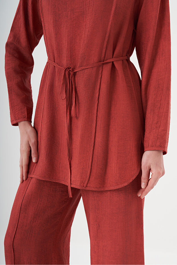 Kadın Kuşaklı Basic Takım 8529 - 4