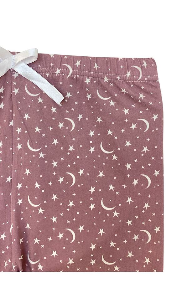 Esnek Lastikli %100 Pamuk Kadın Şort Pijama Altı - Srt1 - 2