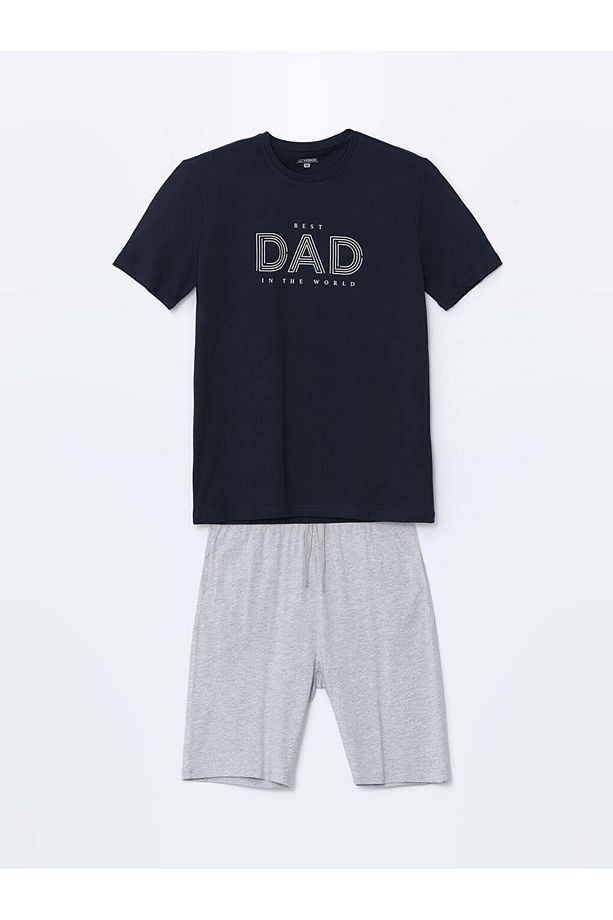 Standart Kalıp Erkek Şortlu Pijama Takımı (S5) - 5