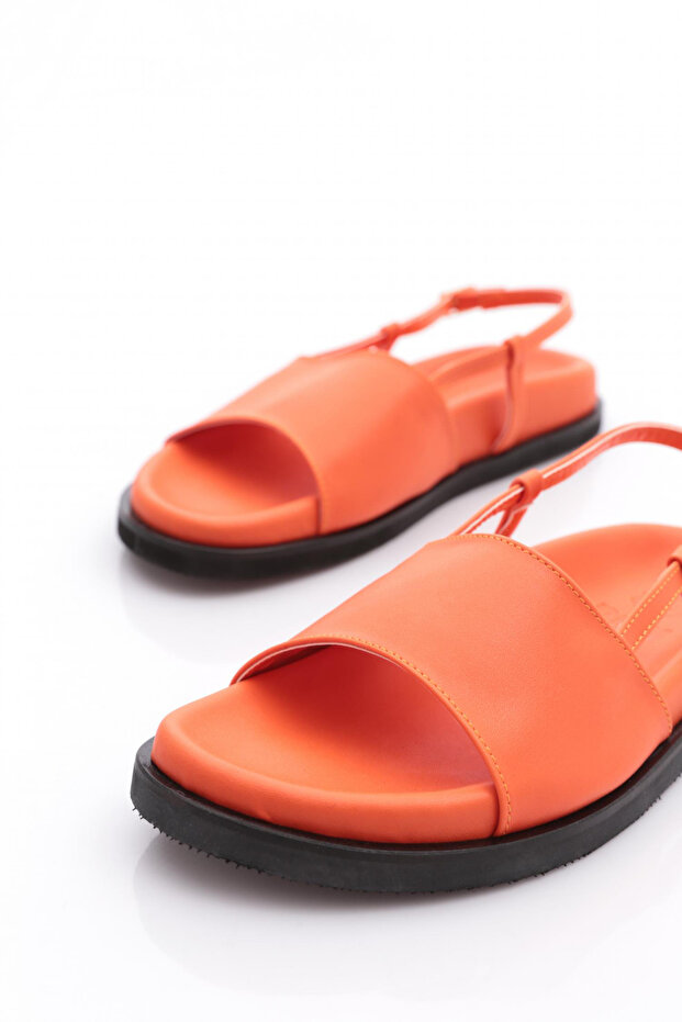 3015 Kadin Kalin Bantli Sandalet - 4