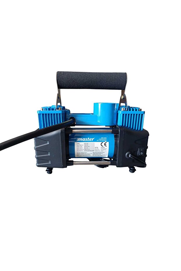 Arac Kompresoru çİFT Pıston 150 Psı 12 Volt Ergonomik Çantalı - 4