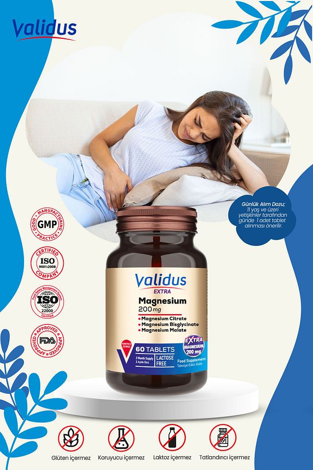 Kadın Destek Seti - Vitex - Burdock Root - Folat Qatrefolic - Magnesium - 3