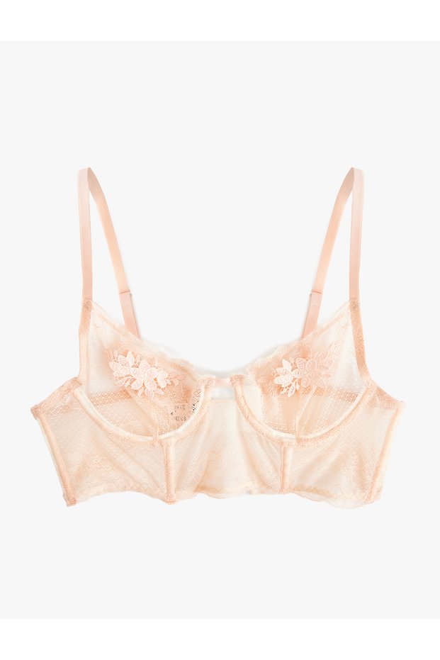 Underwire Unfilled Lace Bustier Bra