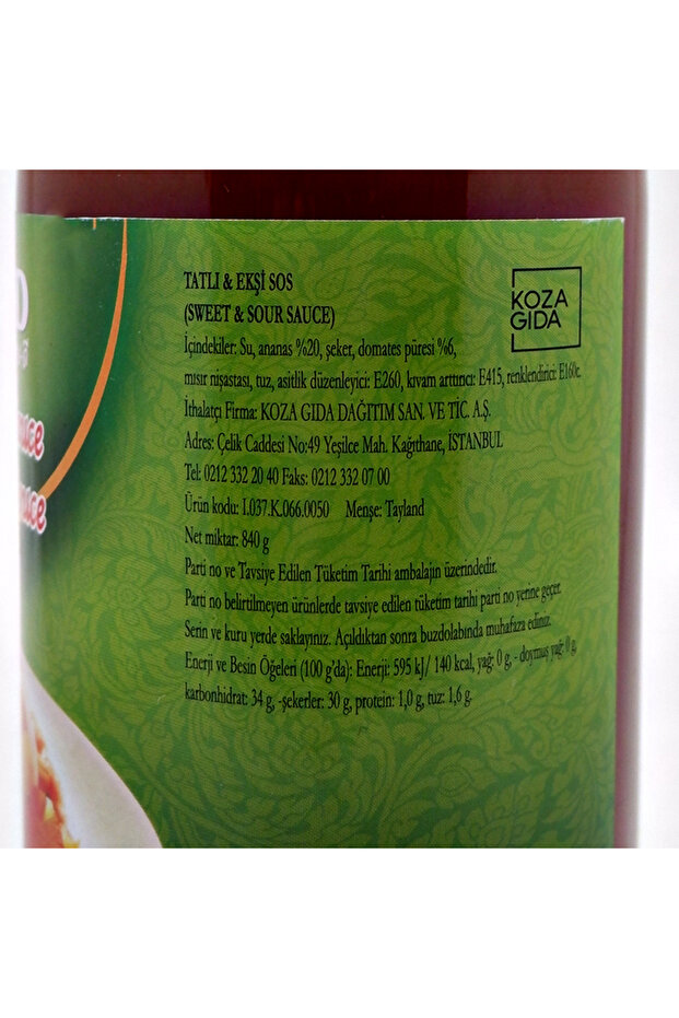 Tatlı Ekşi Sos 840 gr - 3