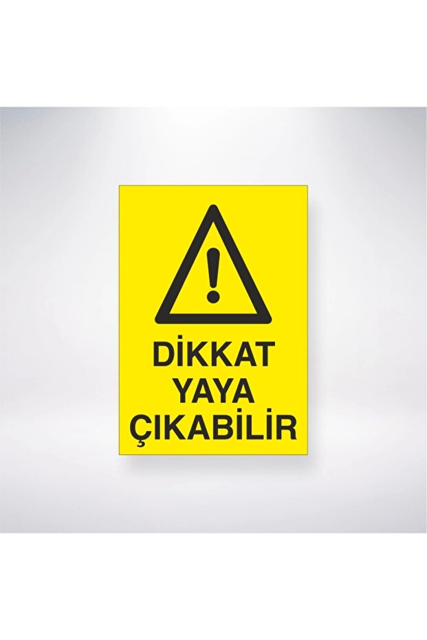 Caution Pedestrian May Exit Sticker 20X28 cm