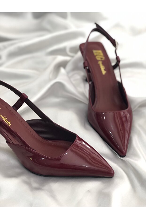 NANCY BORDO RUGAN 8 CM TOPUKLU AYAKKABI STİLETTO - 4