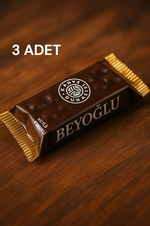 Sütlü Fındıklı Beyoğlu Çikolatası 30g (3 Adet) - 1